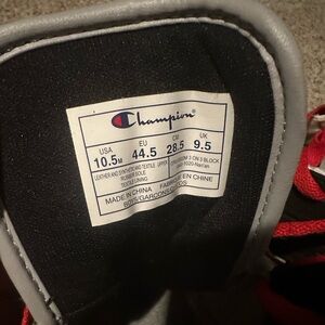 Champion 3 on 3 color bloc high! Size 101/2 men multi color in excellent shape!